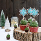 24 Pcs Snowflake Cupcake Toppers Assemble Glitter Double Layers Winter Snowflake Cupcake Picks For Winter Wonderland Baby Shower