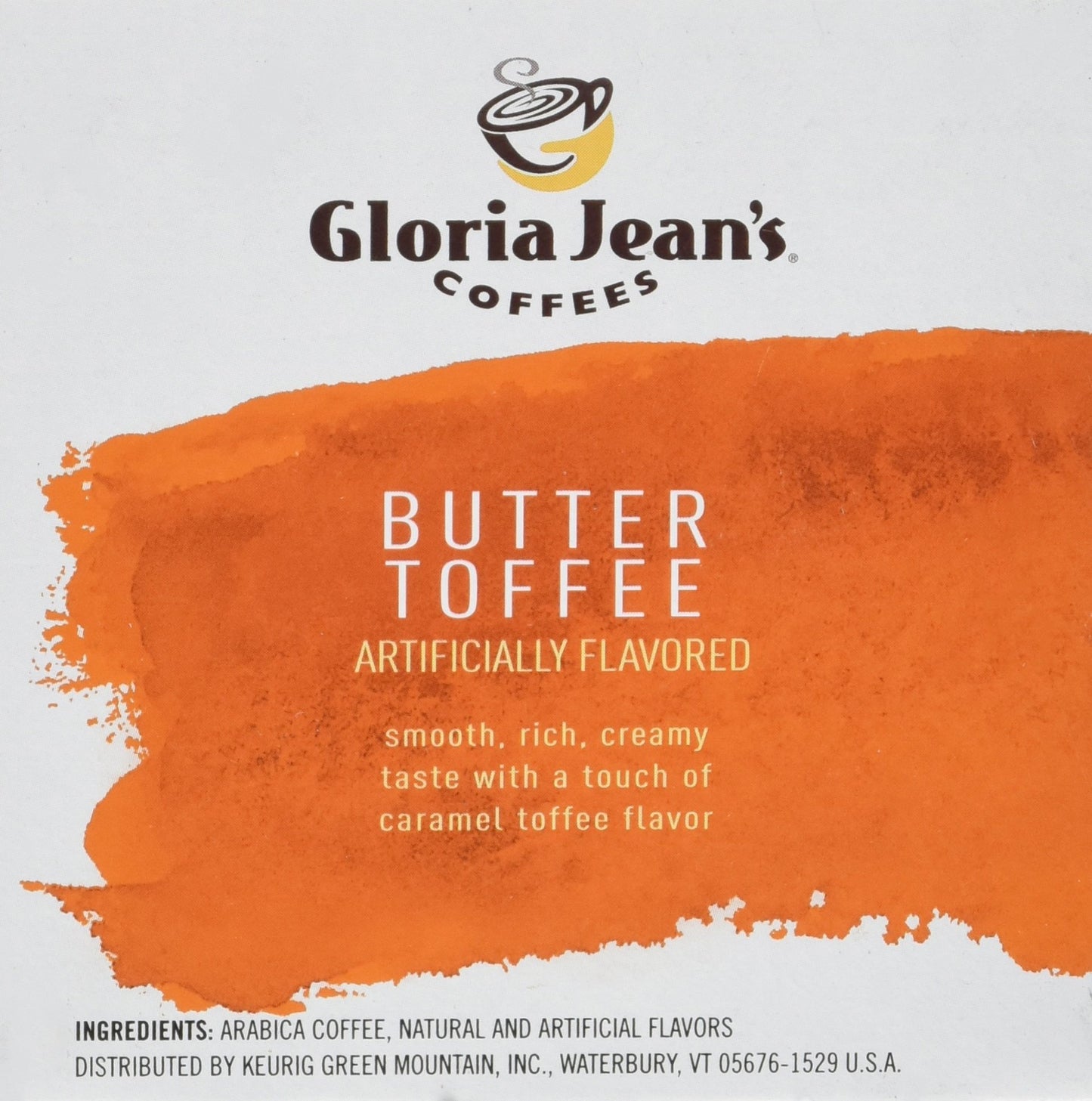 Green Mountain Gloria Jeans Butter Toffee Coffee 12 Ct Keurig Brewed K-Cups Green, 12 Ct