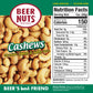 Malt-Inspired Nuts Cashews - Sweet & Salty Cashews - Gluten Free, Kosher, Low Sodium Nut Snacks Made In The Usa - 12Oz Resealable Can (Pack Of 2)
