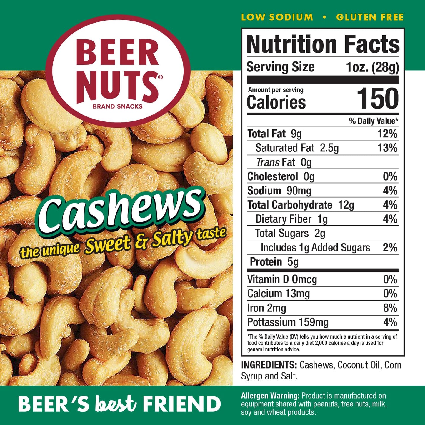 malt-inspired NUTS Crunchy Party Snack Mix, 8oz Pack - Cashews, Pretzels, Cheese Sticks, Sesame Sticks, Peanuts, Roasted Corn Nuts
