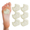 Premium Dancers Pads For Ball Of Feet Pain - Sesamoiditis Pads - 1/4'' Thick Adhesive Skived Felt - 12 Pieces - Right Foot