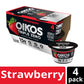 Oikos Triple Zero Strawberry Nonfat Greek Yogurt Pack, 0% Fat, Sugar Free and 0 Artificial Sweeteners, Just Delicious High Prote