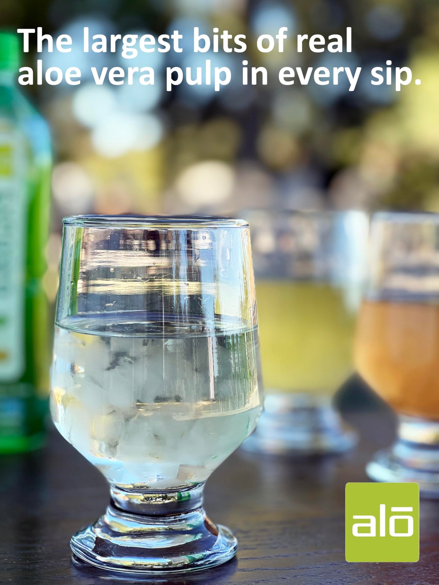 ALO Aloe Vera Juice Drink | AWAKEN - Aloe Vera + Wheatgrass | 16.9 fl oz, Pack of 12 | Plant Based Drink with Real Aloe Vera Pul