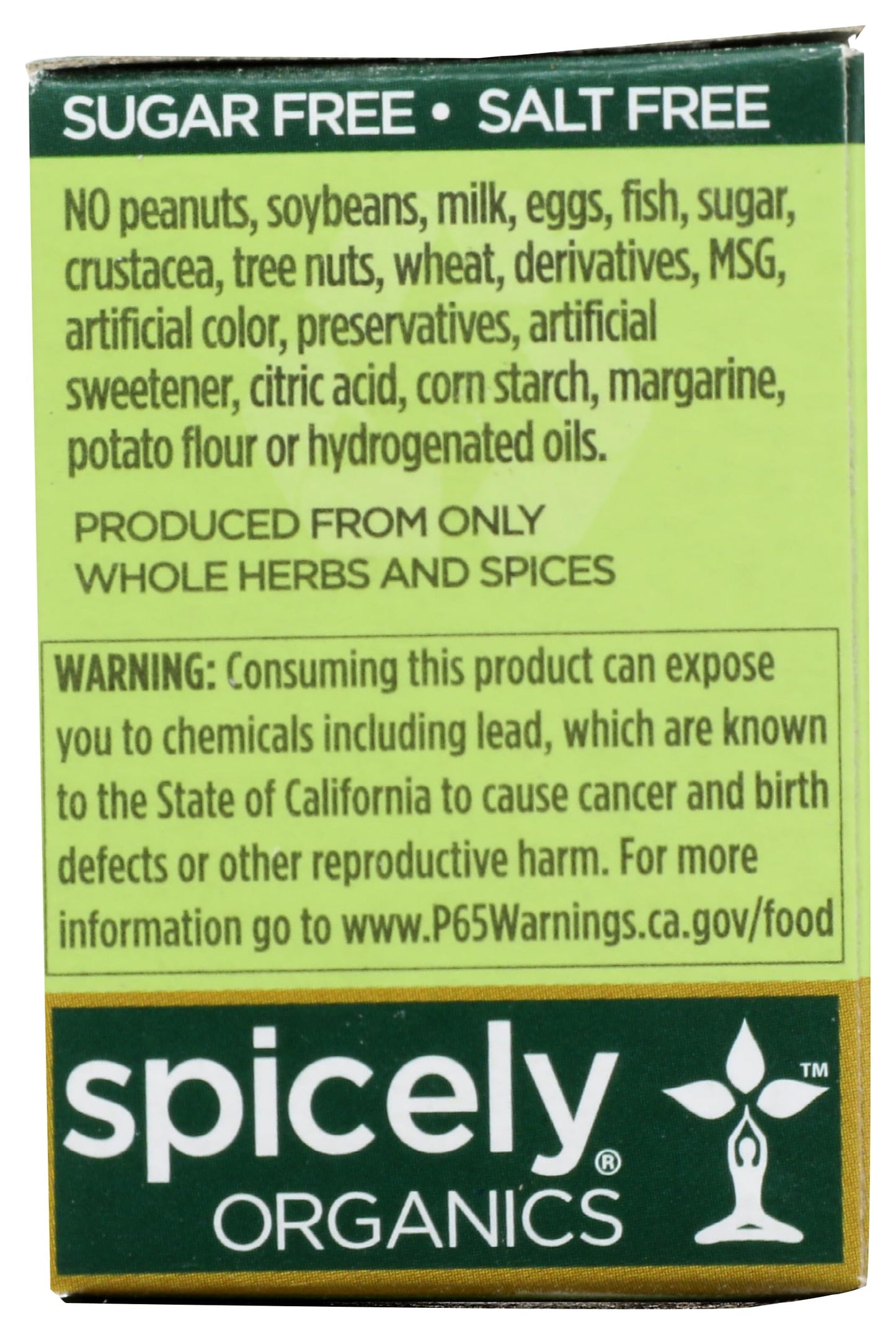 Spicely Organic Arrowroot Powder 0.40 Ounce Ecobox Certified Gluten-Free