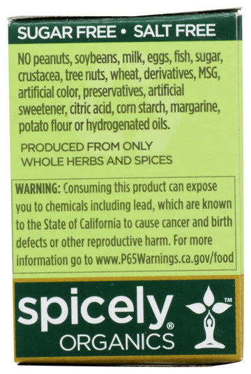 Spicely Organic Arrowroot Powder 0.40 Ounce Ecobox Certified Gluten-Free