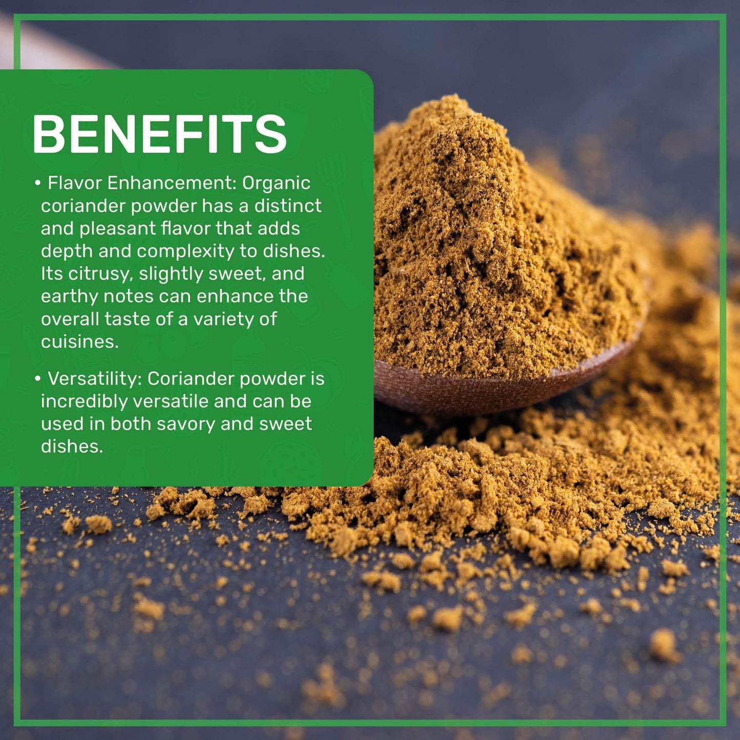 Jiva Organics Organic Ground Coriander Powder - Non-Gmo, Pure - Dhania, Coriander Seeds Ground (1.5 Pound Bag)
