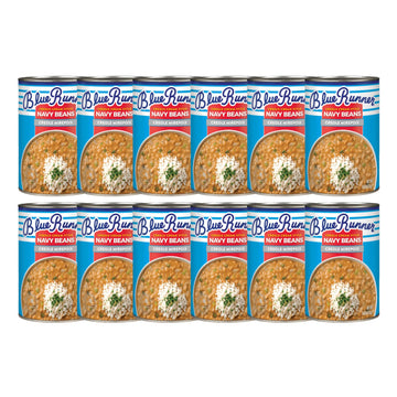 Blue Runner Creole Cream Style Navy Beans with Creole Mirepoix, 15 Ounce (Pack of 12)