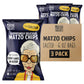 THE MATZO PROJECT Matzo Chips, Salted, Kosher, Vegan, Nut-Free, 6 Ounce (Pack of 3)