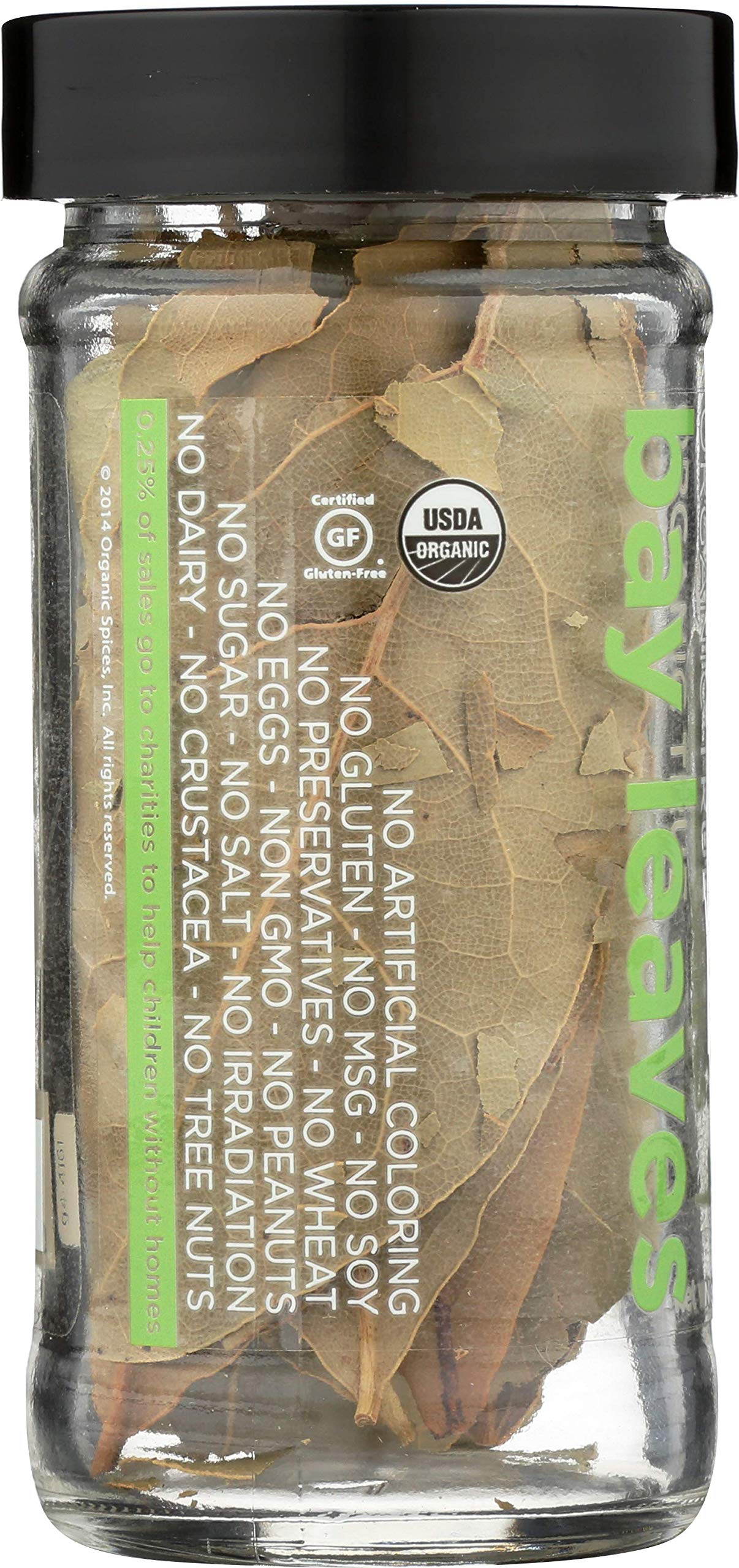 Spicely Organics USDA Certified Organic Turkish Bayleaves, No Artificial Colors or Preservatives, Zero Sugar, Vegan Friendly, Ko