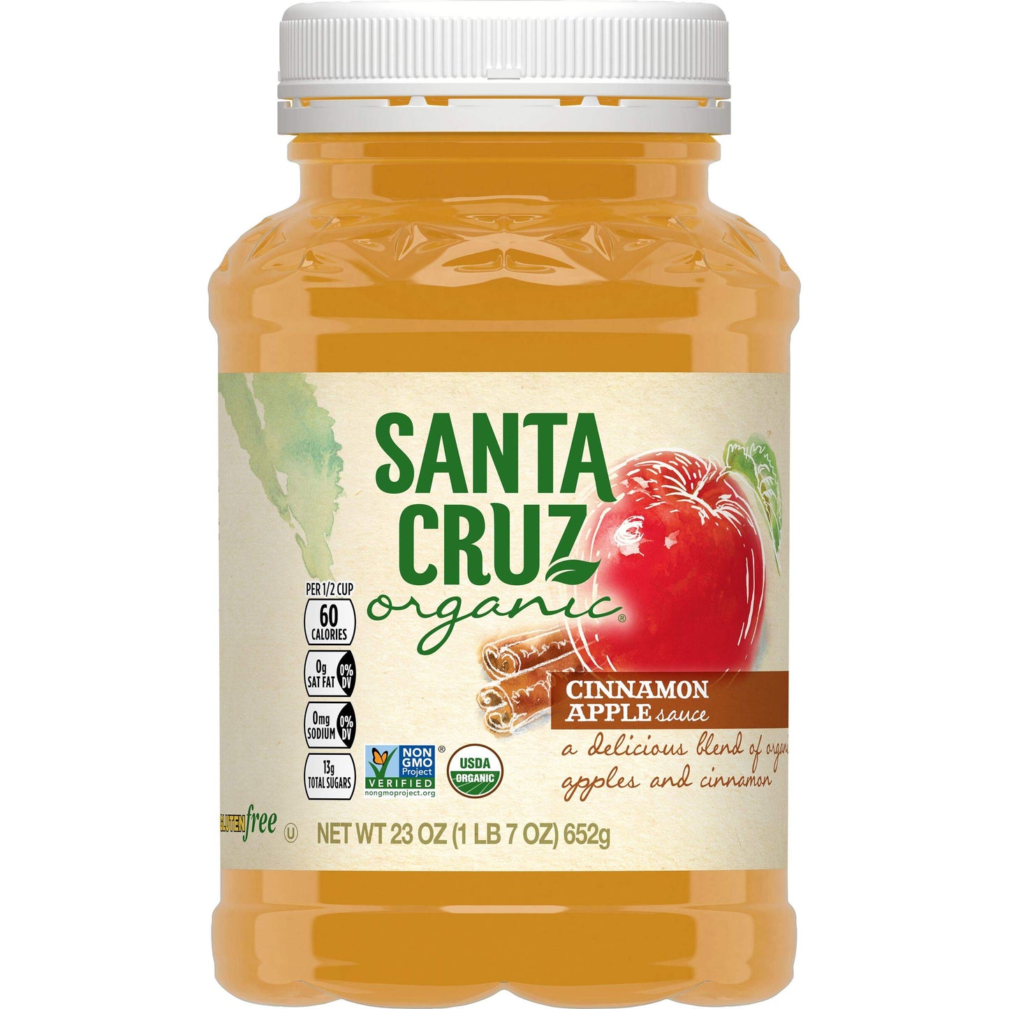 Santa Cruz Organic Apple Cinnamon Sauce 23 Ounce
