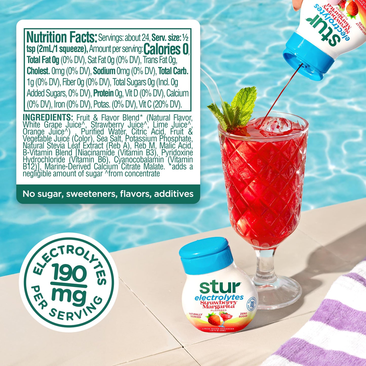 Stur Liquid Water Enhancer | Mocktail Variety Pack | Naturally Sweetened | Sugar Free | Zero Calories | Keto | Vegan | 5 Bottles  Makes 120 Drinks