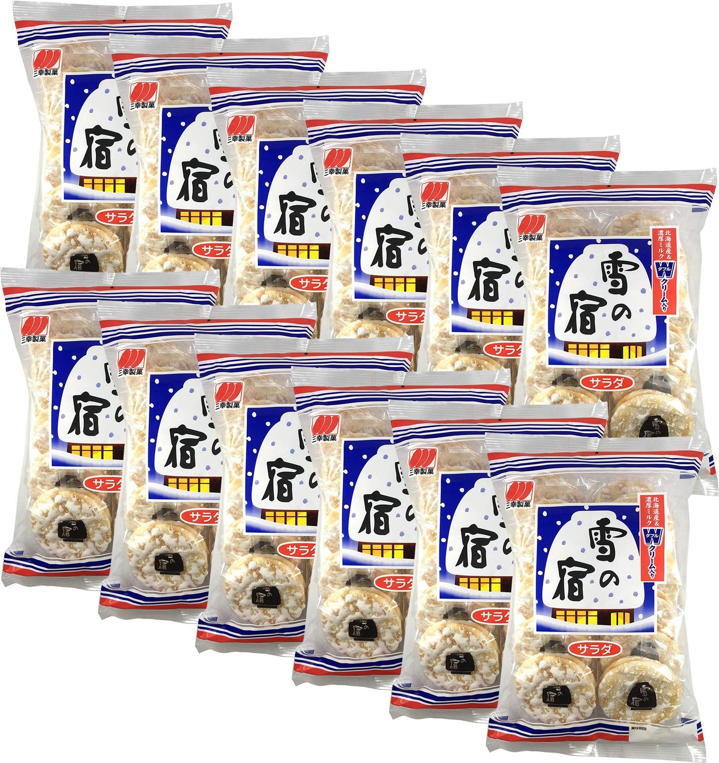 Sanko Yuki No Yado Rice Crackers 20Pcs 5.67Oz (12 Packs)