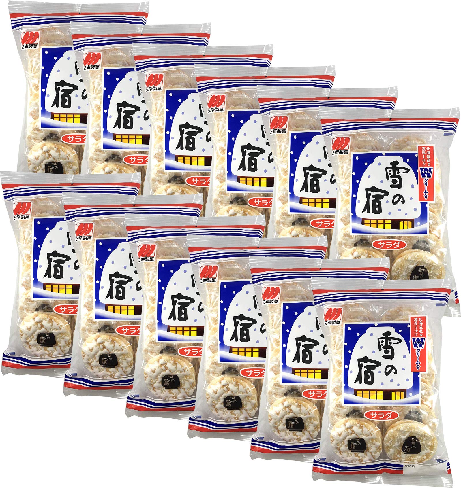 Sanko Yuki No Yado Rice Crackers 20Pcs 5.67Oz (12 Packs)