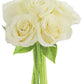 KaBloom PRIME NEXT DAY DELIVERY - Fall Collection - Graceful White Roses (Half Dozen) - Without Vase|Gift for Birthday, Annivers