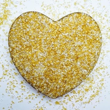Se Si&Moos Gold And White Sanding Sugar Sprinkles White And Gold Srpinkles Sugar Rimmer For Cocktails, Edible Colored Sugars For