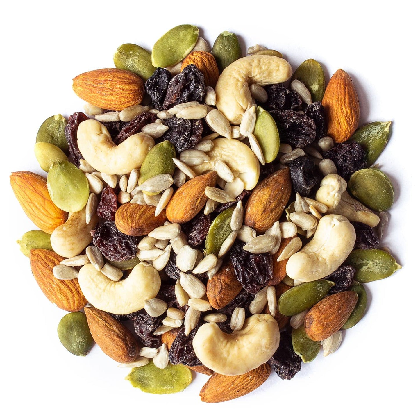 Organic Raw Seeds, Nuts and Raisins Mix, 2 Pounds - Raw and Non-GMO Trail Mix Contains Walnuts, Almonds, Cashews, Hazelnuts, and