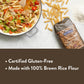 Delallo Gluten Free Penne Pasta, Non-Gmo, Made With Brown Rice Flour, Made In Italy, Whole Grain, Kosher, All Natural, 12 Oz Bag, (12 Pack)
