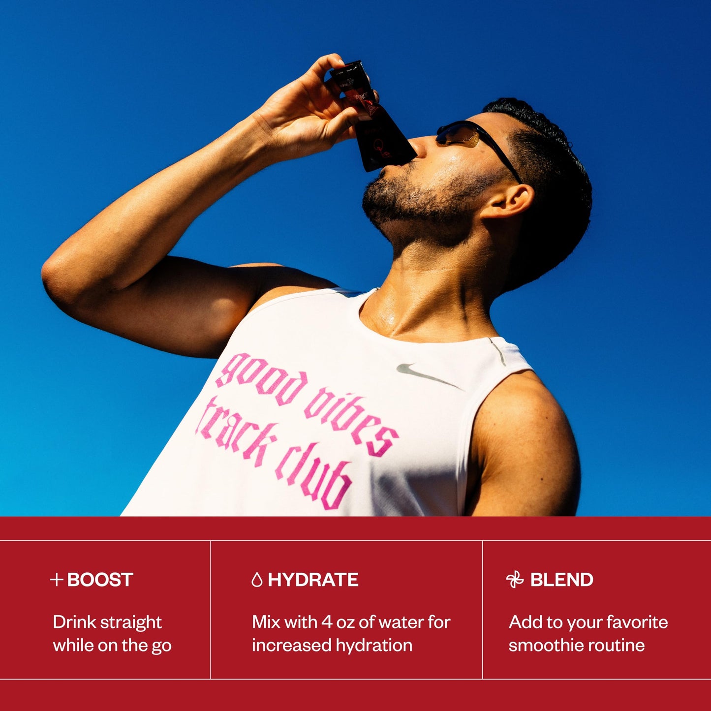 Cheribundi 100% Tart Cherry Juice Pure Performance Concentrate Grab and Go 2.5oz Pouch for Maximum Recovery with 40 Tart Cherrie