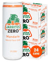 Jarritos - Mexican Soda Soft Drinks  Mandarin ZERO Sugar (12 oz  355ml) 24 Cans (3 Boxes of 8) - Sugar Free - 0 Calories  0g Fat - Made in Mexico - Natural Flavor Soda Pop - Party & BBQ Beverages