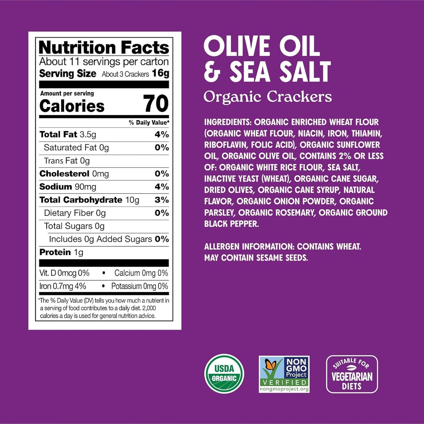 Miltons Organic  ers Variety Bundle - Multi-Grain, Olive Oil & Sea Salt, Himalayan, Salt & Pepper - 6 Oz, Pack of 4