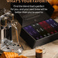 ROSSO CAFFÈ Espresso Coffee Pods for Nespresso - Dark Roast Intense, 80 compact pieces, 4 Strong Flavors, Made in Italy