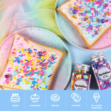 Edible Unicorn Sprinkles For Cake Decoration, Edible Pearl, Edible Sprinkle For Cupcake Topper, Ice Cream Toppings, Cookies Spri