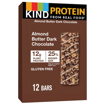 Kind Protein Bars, Almond Butter Dark Chocolate, Gluten Free, 12G Protein