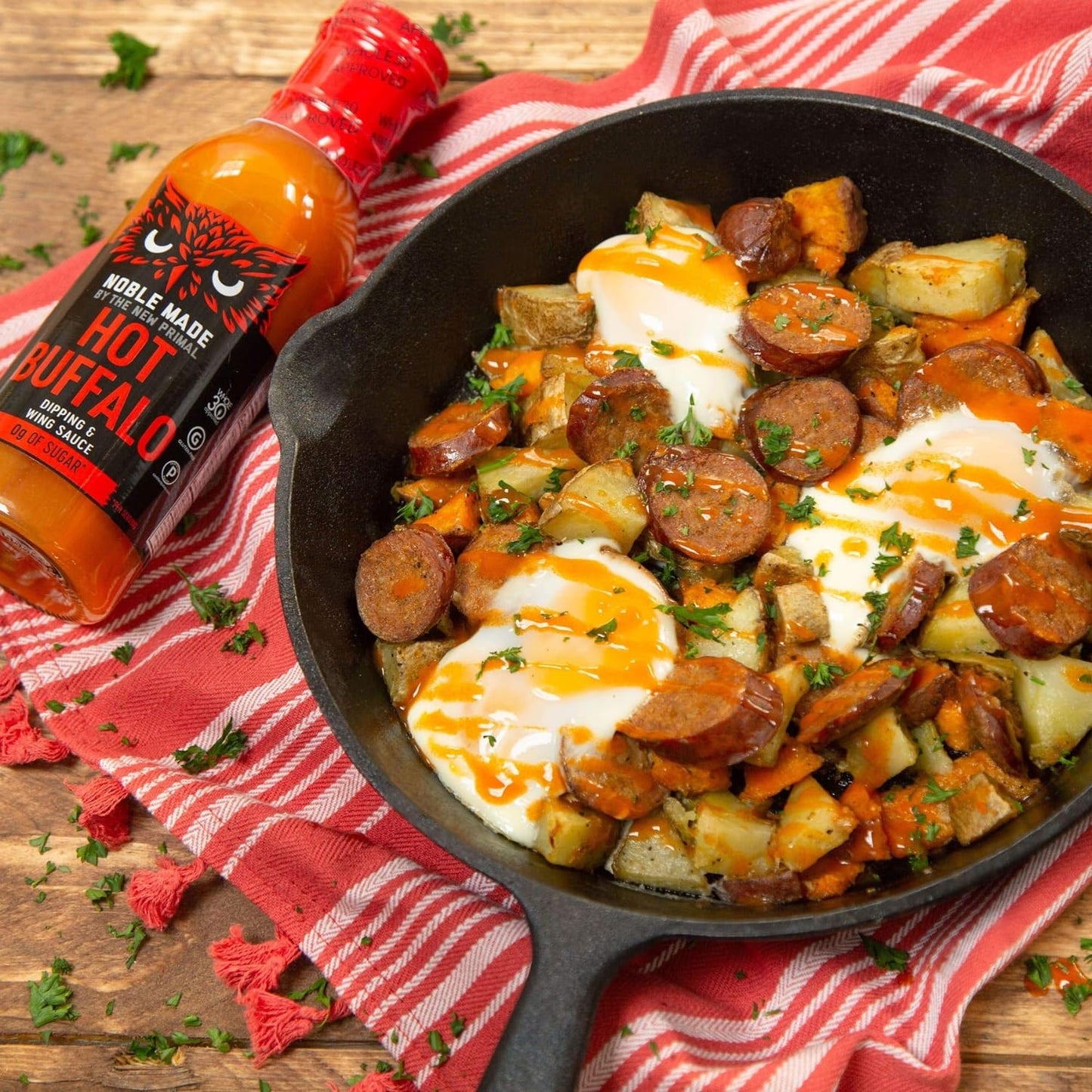 The New Primal - Sauce Buffalo Hot Paleo - Case Of 6 - 12 Oz(D0102H7P1Fa.)