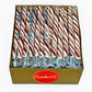 Peppermint Candy Sticks - Box Of 80 Candy Sticks Individually Wrapped - Carefully Packaged By Snackadilly