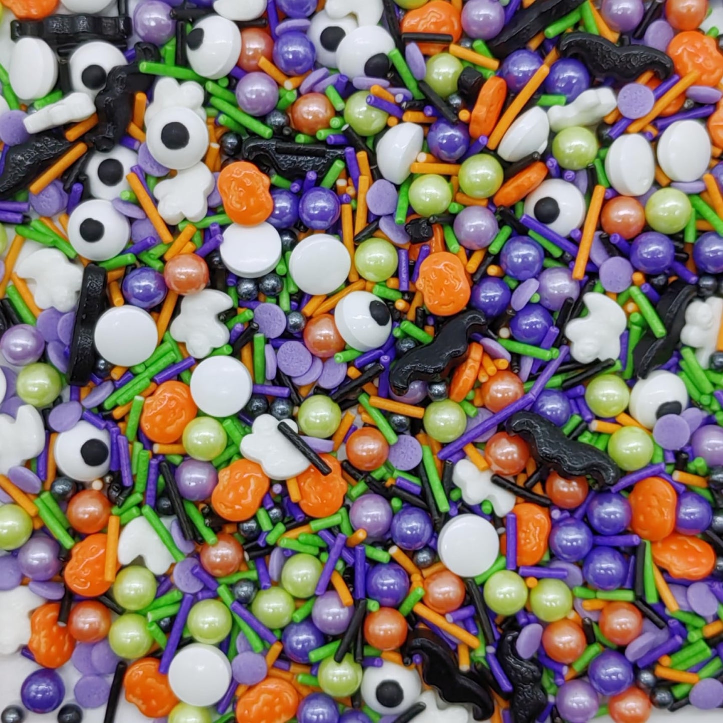 Halloween Sprinkles Ghost & Pumpkin & Eyes Cake Decorations Topper Edible Themed Sprinkles For Cookie Decorating, Chocolate Dess