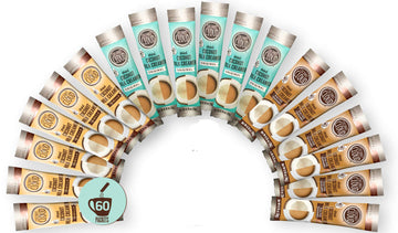 Coconut Cloud: Vegan Assorted Coffee Creamer Pack. Dairy Free, Made from Coconut Powder Milk with MCT Oil | 20 each of Original,