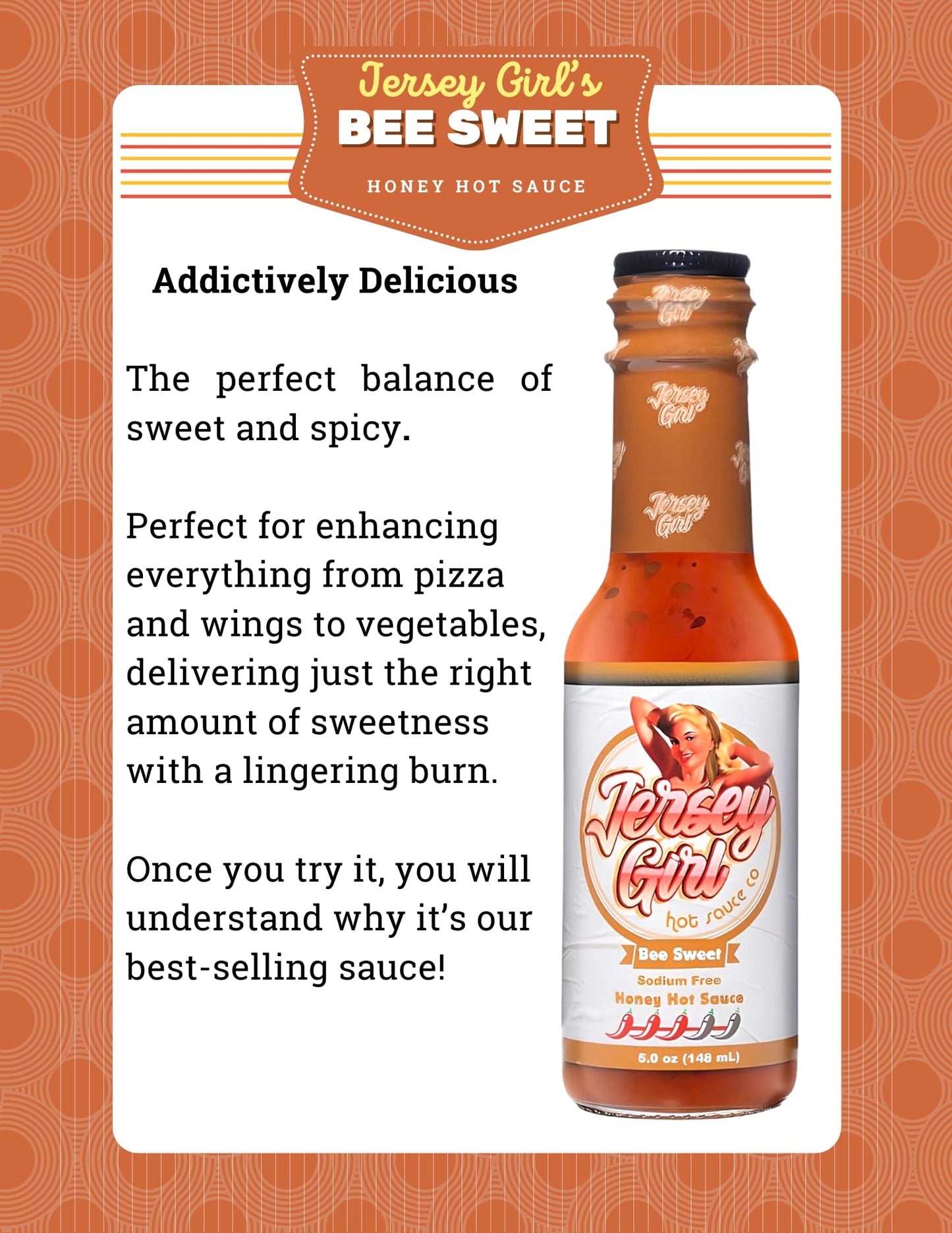 Jersey Girl All Natural Hot Sauce (Hot Sauce Variety 4 Pack) Low Sodium Hot Sauce Set