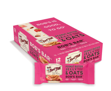 Bob's Red Mill Peanut Butter Jelly & Oats Snack Bar - 1.76 Ounce (Pack of 12) - Gluten Free, Non-GMO, Whole Grain