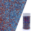 Edible Sanding Sugar Sprinkles for Cookie Decorating, Sugar Sprinkle Mix For Celebration Cakes, Cupcakes, Cookies, 3OZ (Red&Blue