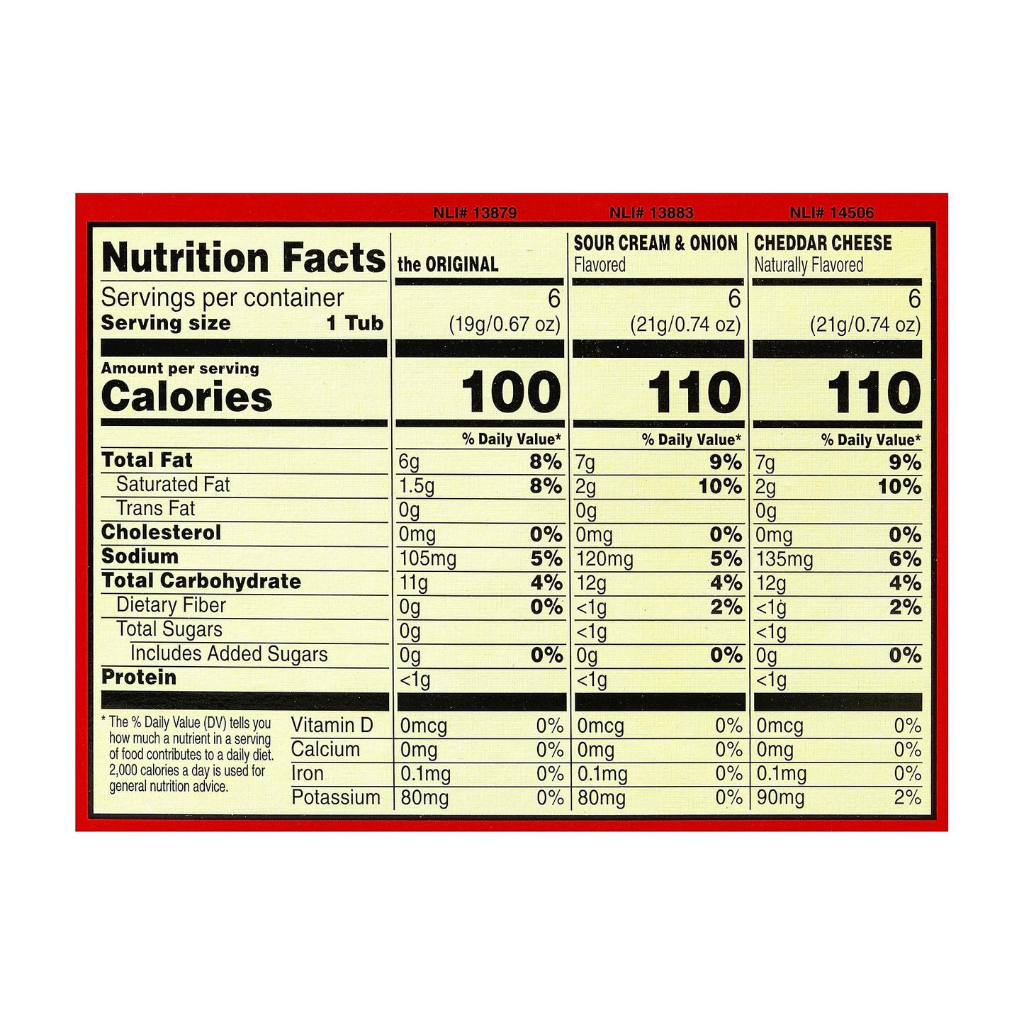 Pringles Potato Chips - 36 Pk / 0.74Oz Tubs