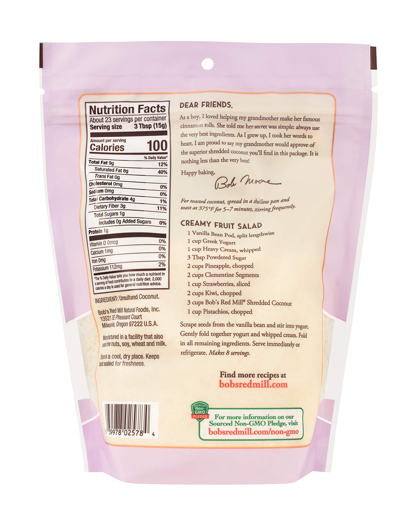 Bobs Red Mill, Shredded Coconut, 12 oz