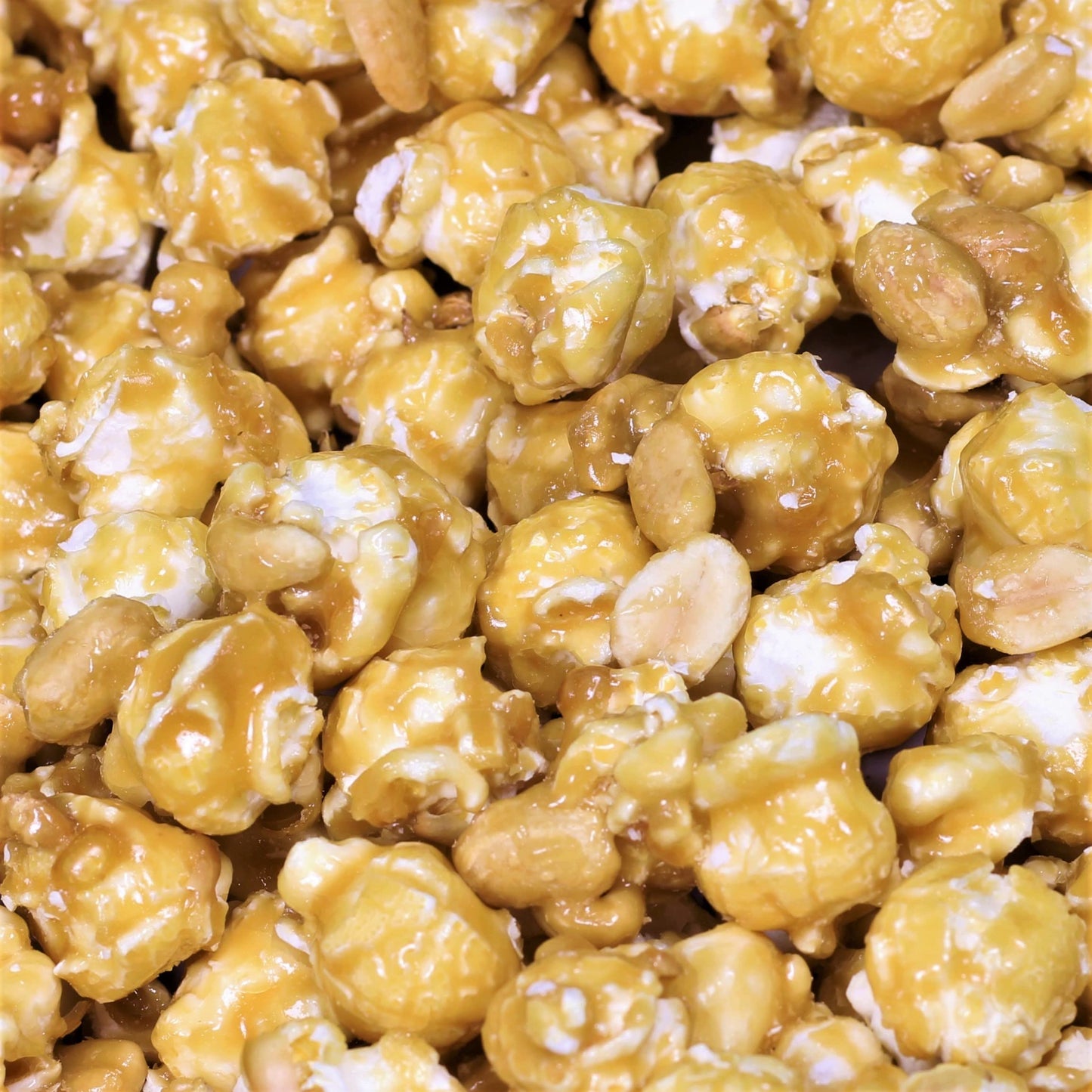 Gourmet Caramel Nut Popcorn with Peanuts by Its Delish, 16 OZ Jumbo Container - Caramel Air Popped Sweet Crunchy Glazed Carmel C