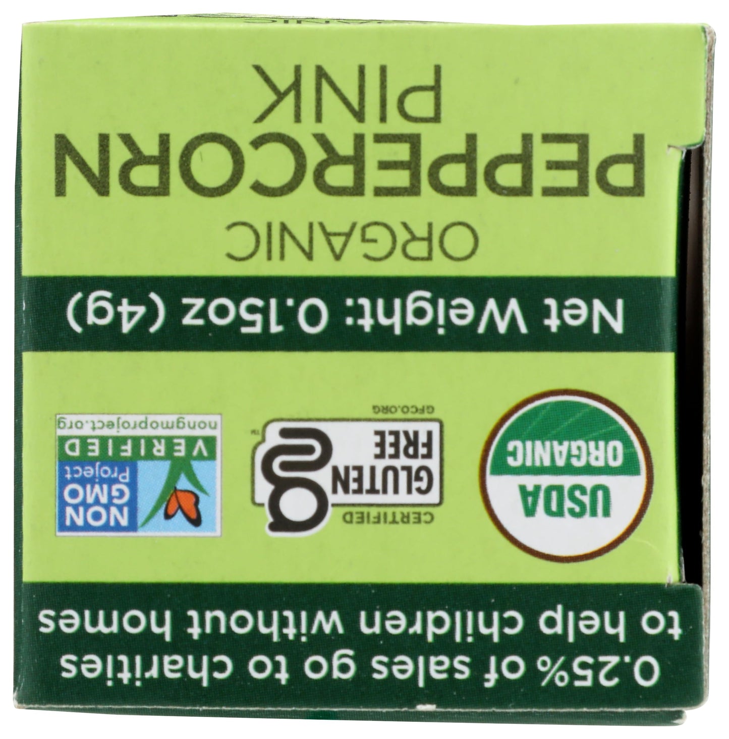 Spicely Organic Peppercorn Pink Whole 0.15 Ounce Ecobox Certified Gluten Free