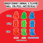 Juicy Drop Christmas Mystery Gummy Candy Cubes, Original Flavor, 3.5Oz, Peelable Strawberry Gummy Cube, Mystery Animal Inside, Interactive 2-In-1 Treat For Party Favors, Stocking Stuffers, Kids Gifts