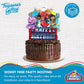 Treasures Gifted Dino Ranch Birthday Decorations - Cake Topper Set with Cupcake Toppers & Wrappers - Dino Ranch Themed
