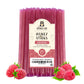 The Honey Jar Raspberry Flavored Honey Sticks - Pure Honey Straws - 50 Count - Made in the USA