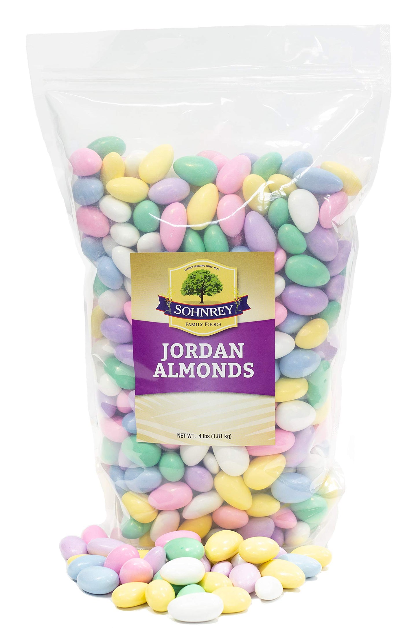 Pastel Jordan Almonds For Wedding Holiday Party Favors Showers 4 Pounds Bulk Bag