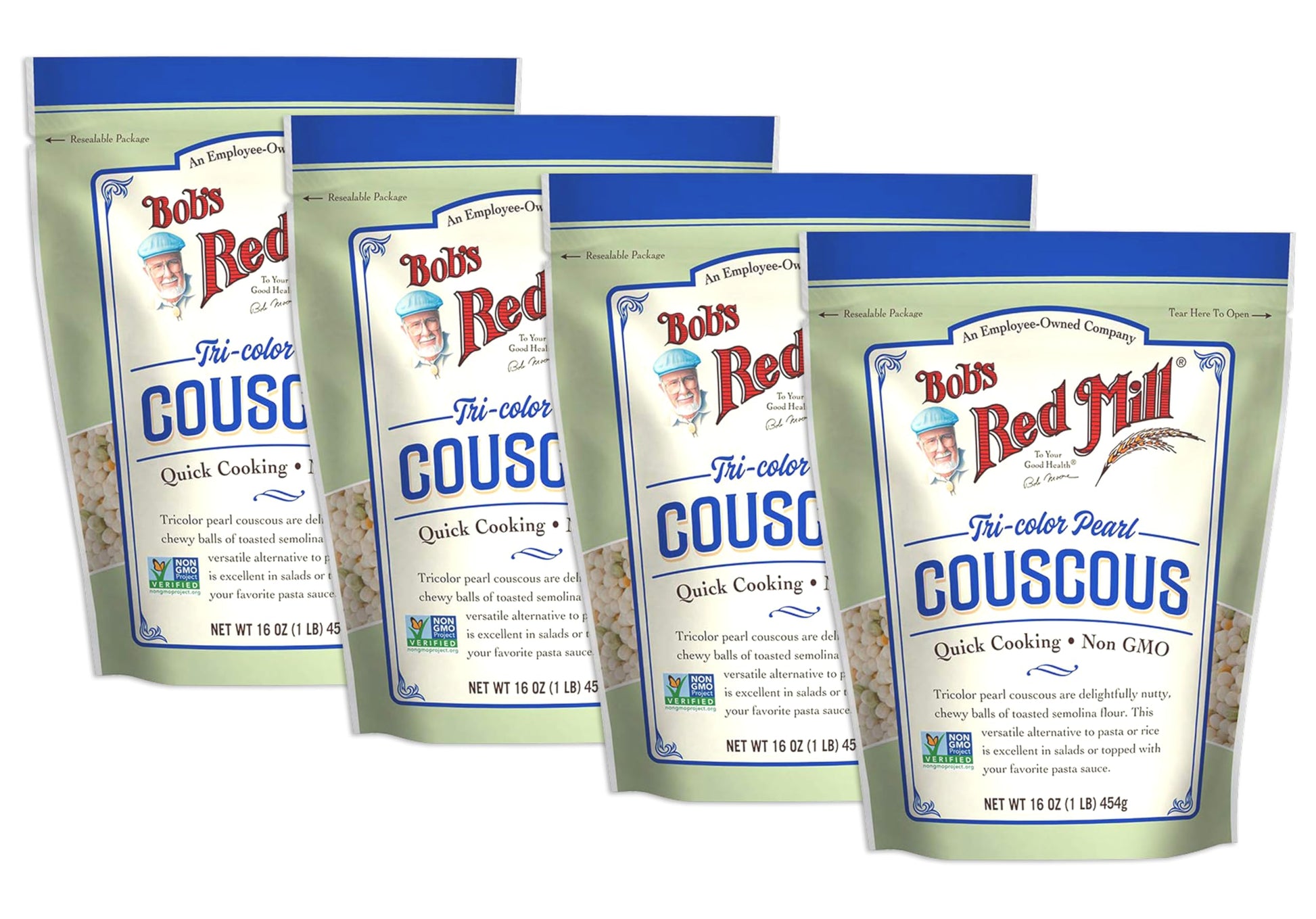 Bob'S Red Mill Tri Color Pearl Couscous, 16 Ounce (Pack Of 4)