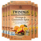 Twinings Herbal Tea, Orange & Cinnamon Spice, Naturally Caffeine-Free, 20 Count (Pack of 6), 120 Teabags