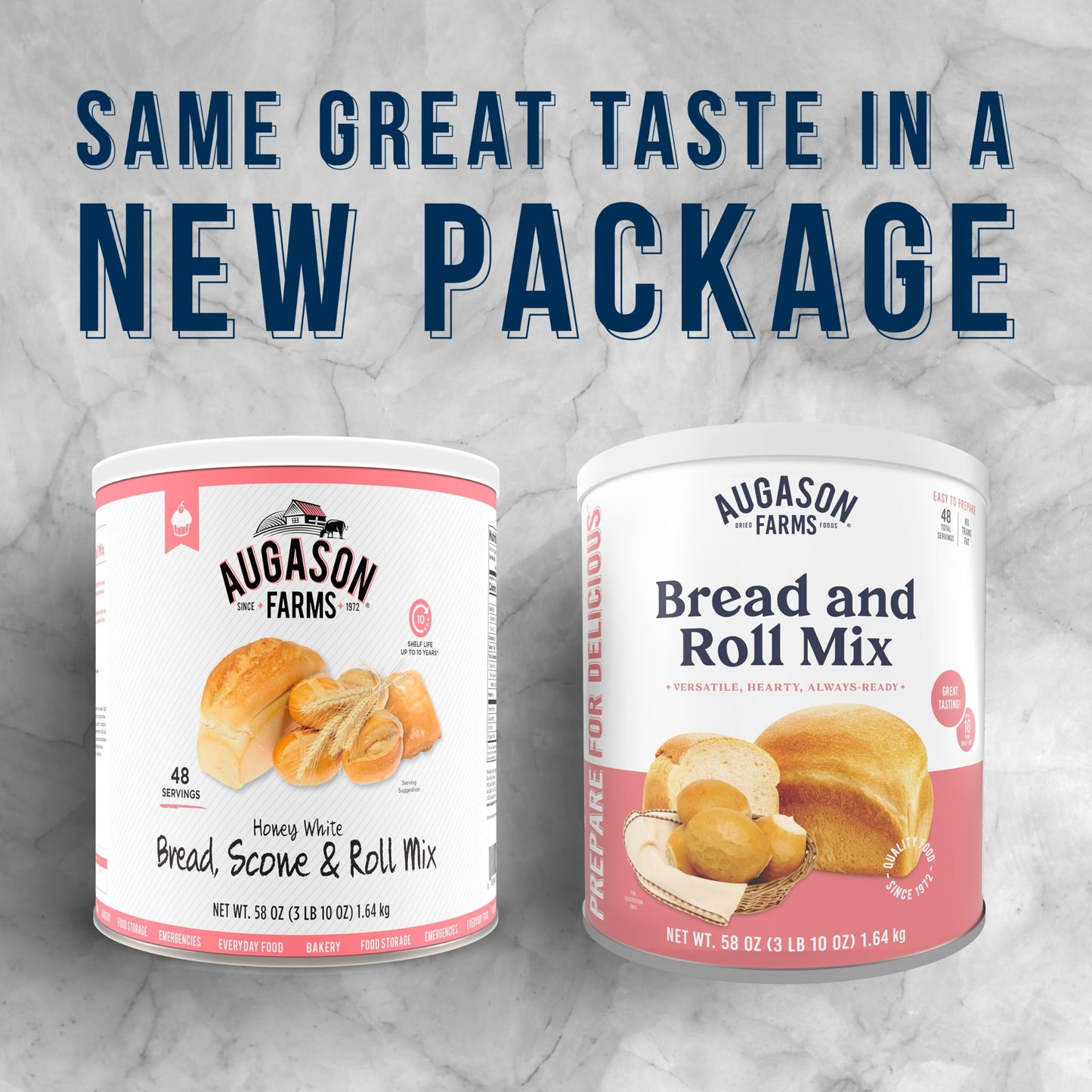 Augason Farms Bread and Roll Mix Can, Emergency Food Supply, Everyday Meals, 48 Servings