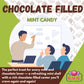 R.U.S. Candy Chocolate Filled Mint Hard Candy – 3 Pound Bag – 240 Individually Wrapped Pieces – Perfect for Office & Party