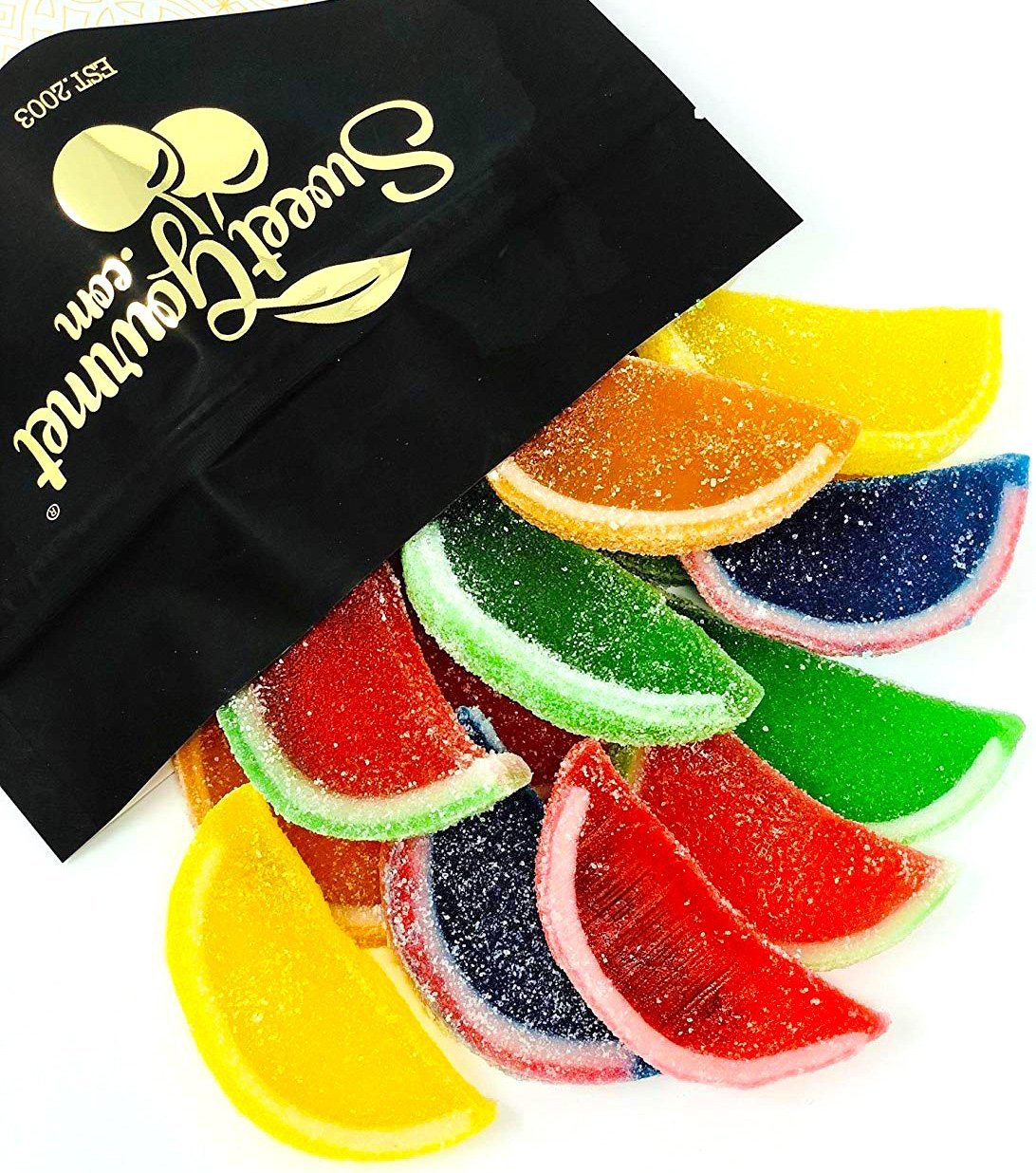 Sweetgourmet Assorted Fruit Slices | Candy Fruit Jelly | Vegan, Gluten Free | 13Oz