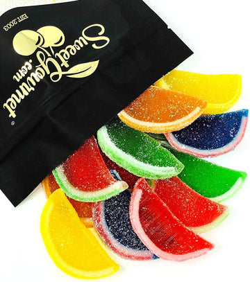 Sweetgourmet Assorted Fruit Slices | Candy Fruit Jelly | Vegan, Gluten Free | 13Oz