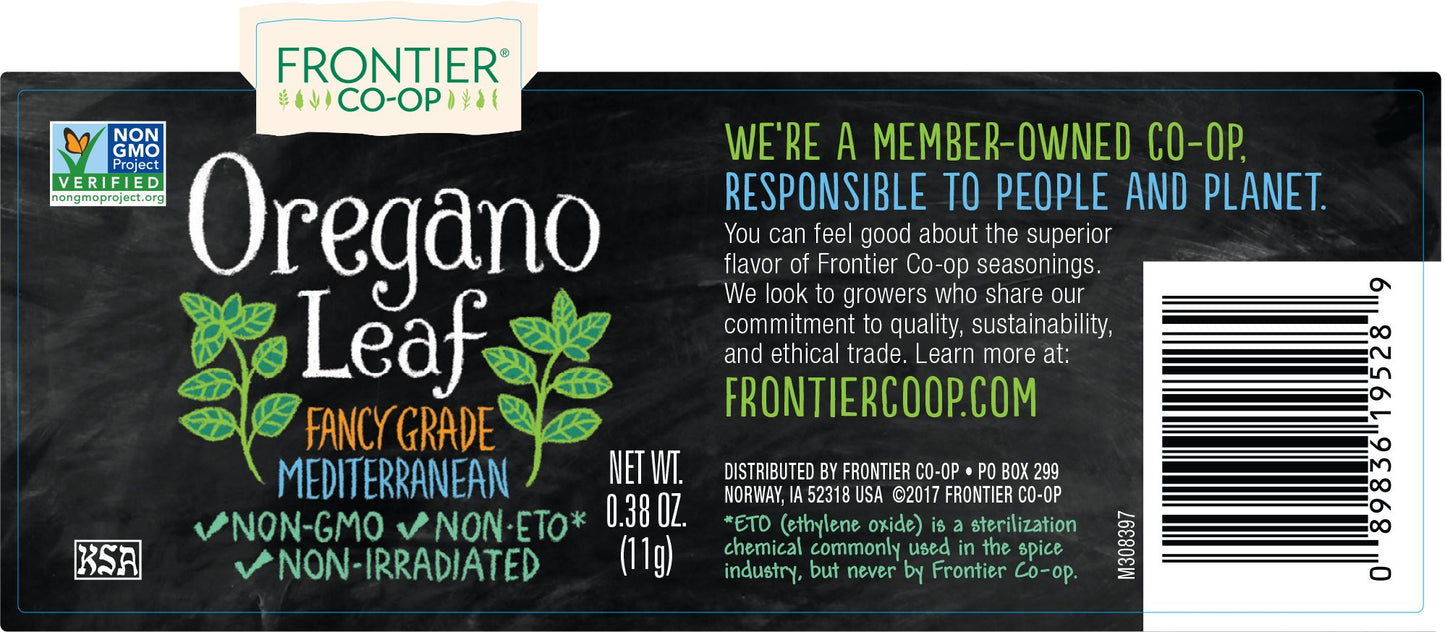Frontier Co-op Oregano Leaf, 0.38 Ounce (Pack of 2)