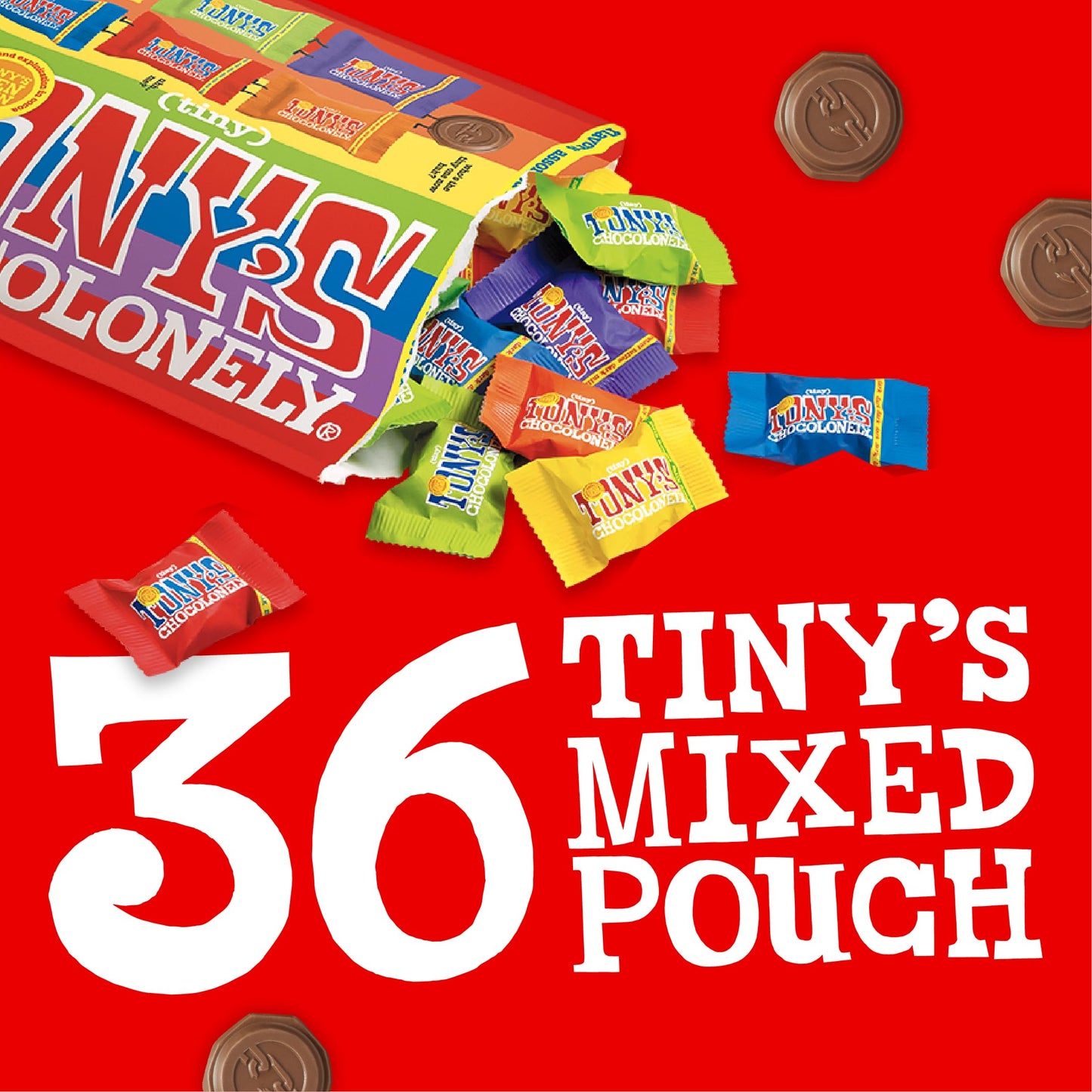Tony'S Chocolonely Assorted Milk Chocolate Pieces - Belgium Chocolate, Fairtrade & B Corp Certified (36 Pieces, 11.28 Oz)